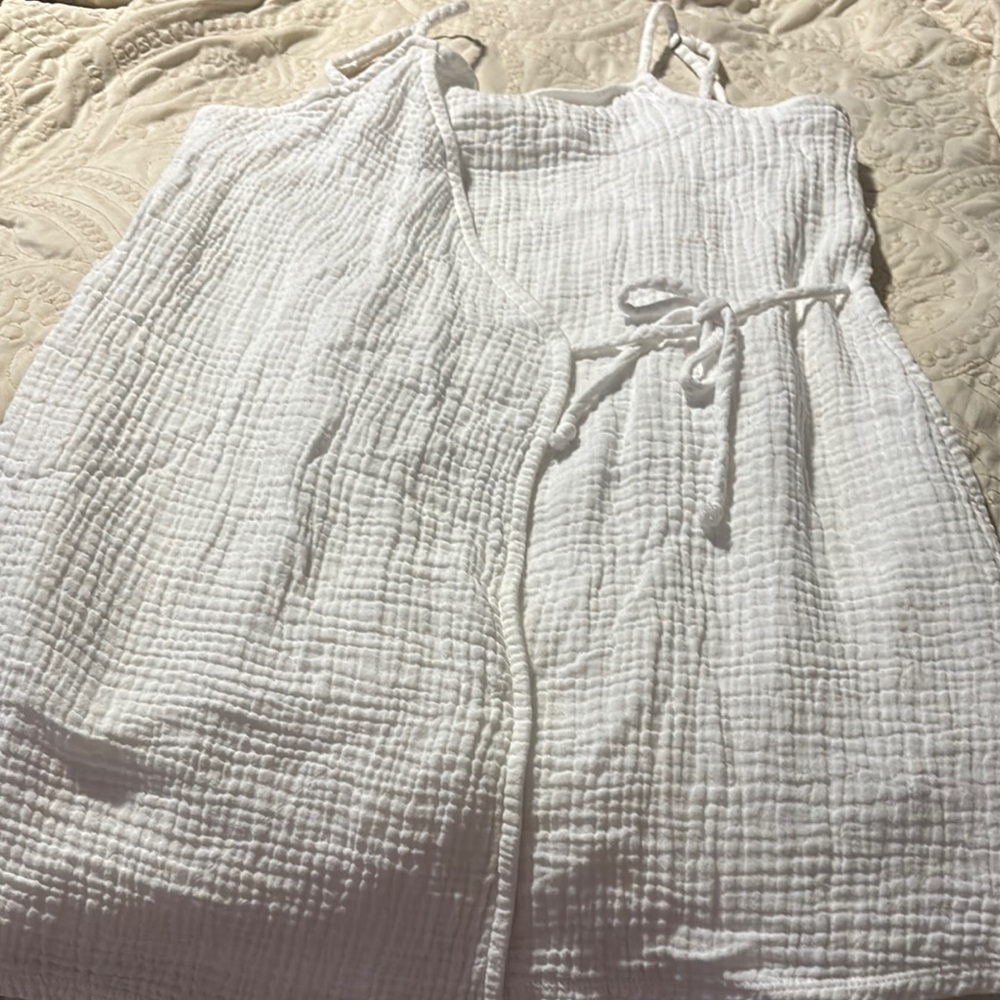 White Women's Sleepwear Wrap